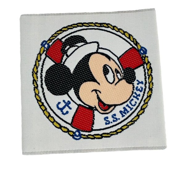 3 Vintage Disney Sailor SS Mickey Minnie Collectible Alkahn Sew On Label Patch - Picture 5 of 9